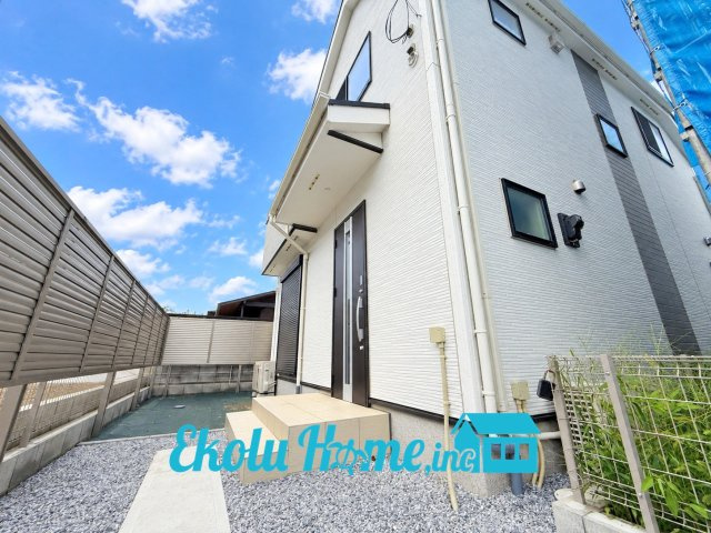 武蔵村山市伊奈平6丁目　第1期　全2棟　2号棟の外観|2026年9月 撮影
※空はCGで加工しています