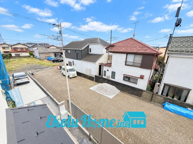 武蔵村山市伊奈平6丁目　第1期　全2棟　2号棟の展望|2026年9月 撮影
※空はCGで加工しています
