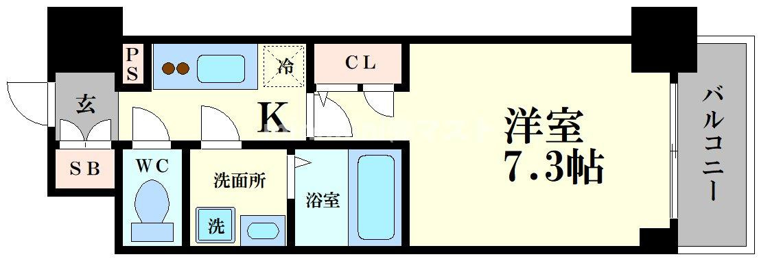 エスリード本町レジデンスの間取り