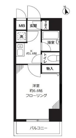 練馬区向山１丁目の賃貸マンションの間取り