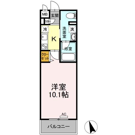 ニシコービルディング門司の間取り