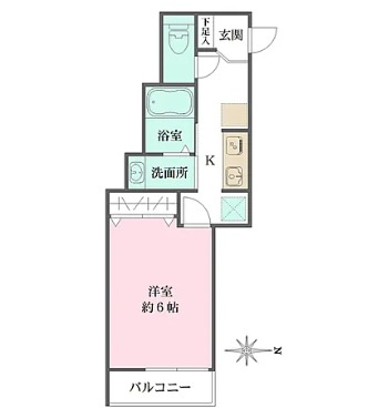 豊島区千早３丁目のアパートの間取り