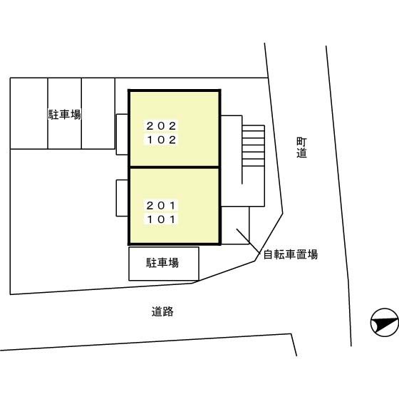 ボナール柿田の区画図