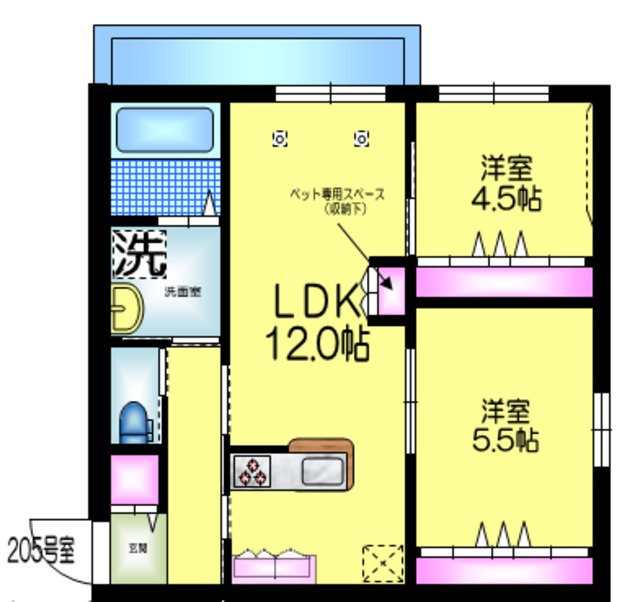 ソレイユの間取り|★間取図★