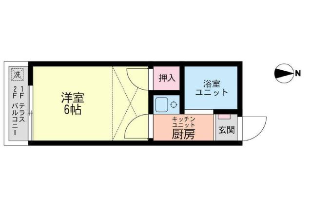 【間取り】 | レオパレス南馬込　第２