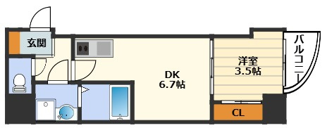 セレニテ梅田ESTの間取り