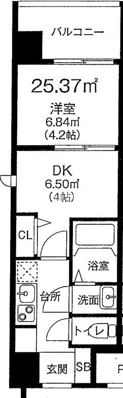 ビガーポリス346京橋Ⅱの間取り
