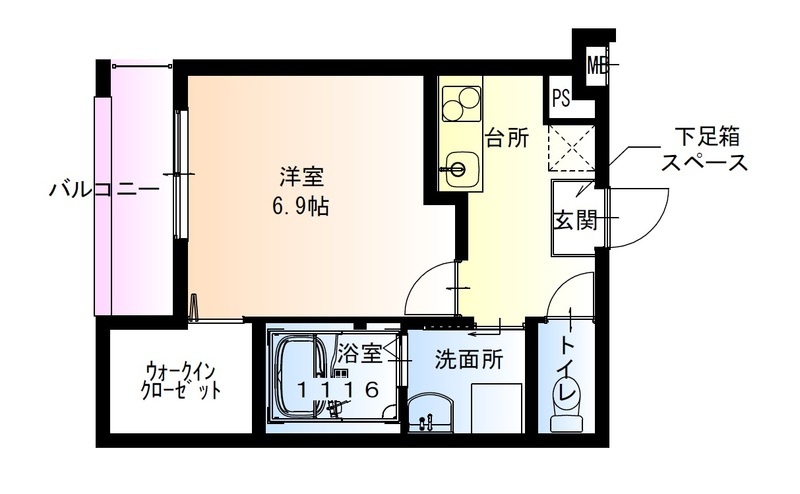 フジパレス山之内ノースの間取り