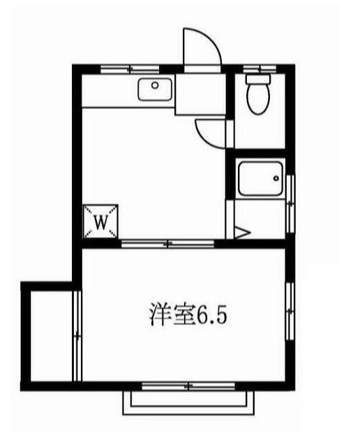 スミレハイツＢの間取り|間取りです。