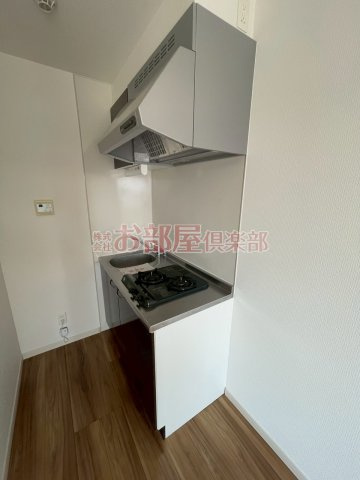 プレイス久留米中央のキッチン|コンパクトなキッチンで掃除もラクラク
