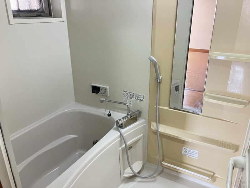 レジデンス東櫛原の浴室|ゆったり過ごせるお風呂です