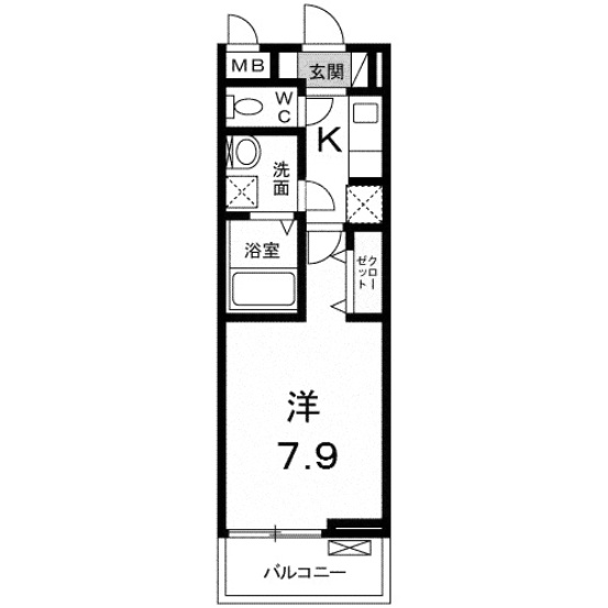 【間取り】 | ブッシュ　クローバー　Ⅶ