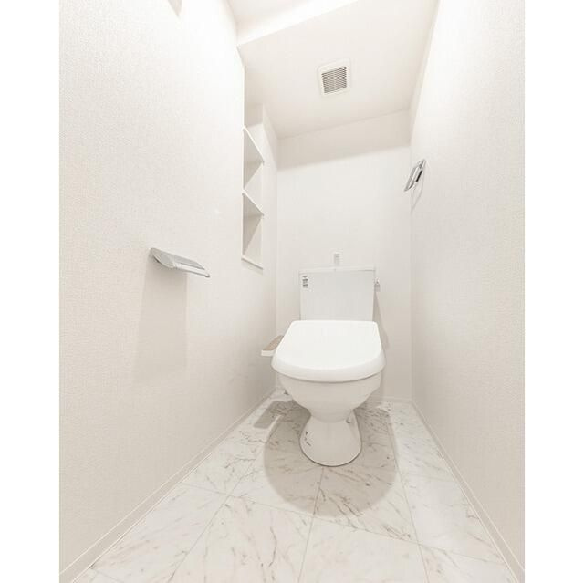 ウェルスクエア用賀のトイレ|落ち着いたトイレです