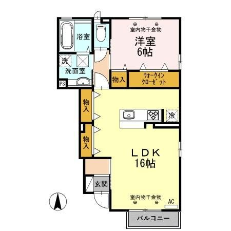 クレイン　ＬＦの間取り