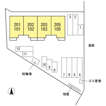 クレイン　ＬＦの区画図