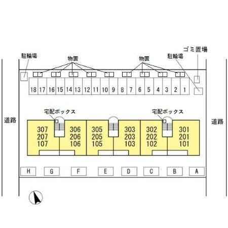 ヴィべールＪの区画図
