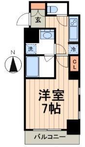 千代田区内神田２丁目の賃貸マンションの間取り