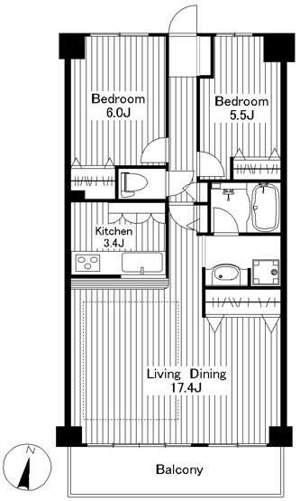 【間取り】 | ルピナス渋谷桜丘ガーデンコート