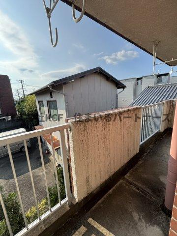 井上ハイムB棟のバルコニー