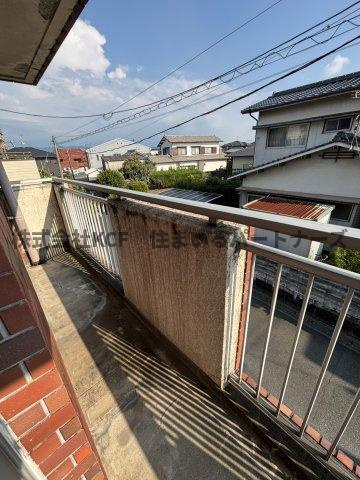 井上ハイムA棟のバルコニー