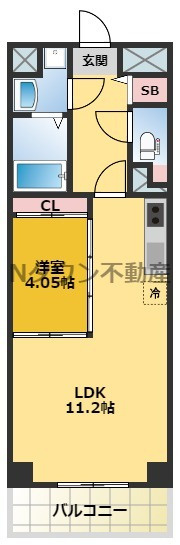 【間取り】 | S-FORT北千種（旧GRANDUKE北千種） | 間取りです。