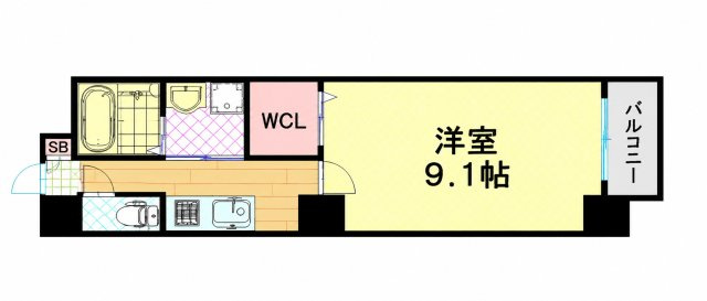【間取り】 | レジデンス　堀江西