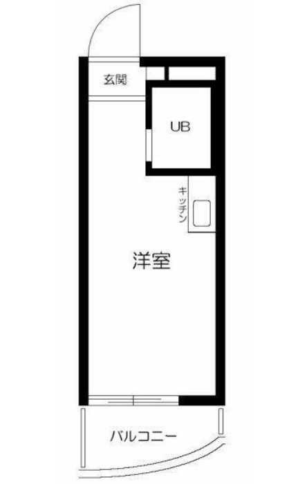 レジダンス・イン・三軒茶屋　分譲賃貸　オートロック　コインランドリーの間取り