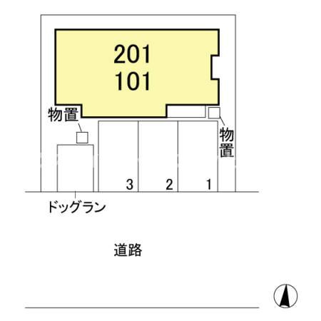 ボルドーの区画図|配置図