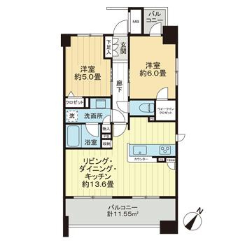 アデニウム新横浜の間取り