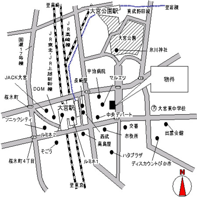 大宮大門パーク・ホームズの地図