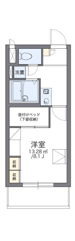レオパレスＡＳ　６１の間取り