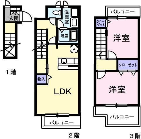 フィオーレ　Ｃの間取り