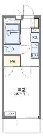 レオパレスルーチェ　マーレの間取り