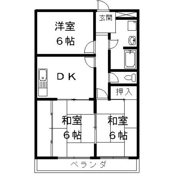 ファミール棚瀬の間取り