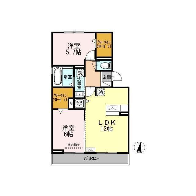 リヴェールコッコロの間取り