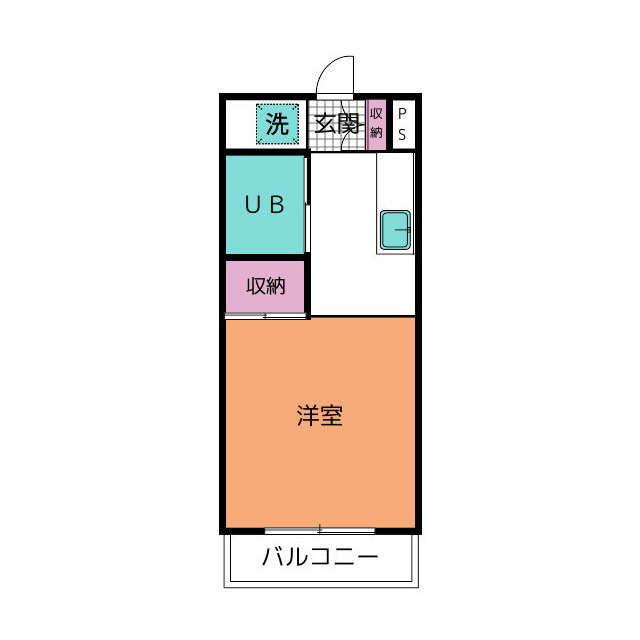 真砂町エステートピア　Ｂ棟の間取り
