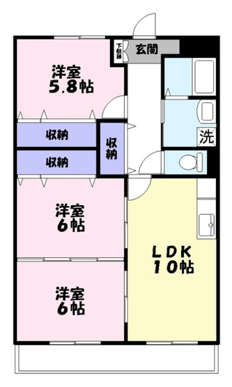 【間取り】 | スカイマンションＣ
