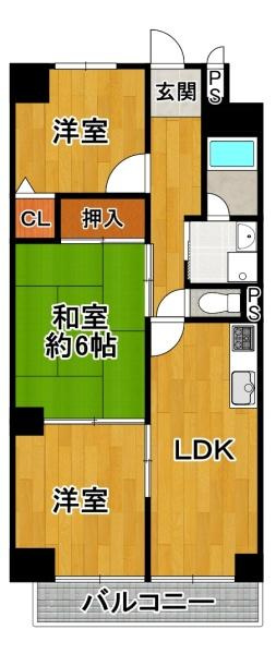 ロイヤルハイツ夕凪の間取り