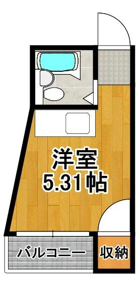 大正ギャラクシーの間取り|★１Ｒです★
