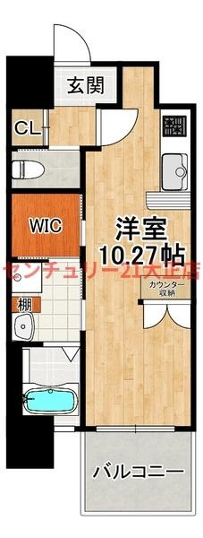 エステムコート大阪・弁天町の間取り