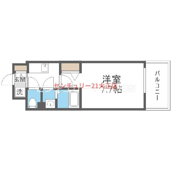 フォーリアライズ弁天町ノビアの間取り