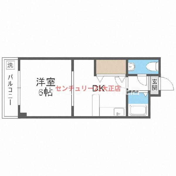 Y's朝潮橋駅前の間取り