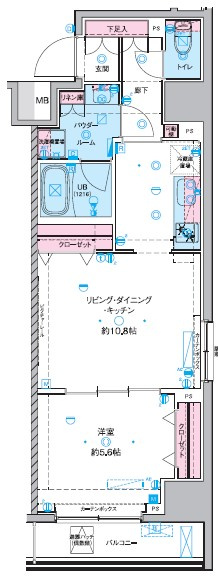 GENOVIA 東神田 green veilの間取り