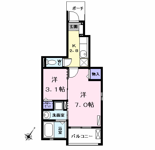 サザンクロスＭⅡＹの間取り