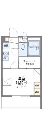 レオパレス長筬の間取り