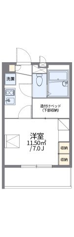 レオパレス長筬の間取り