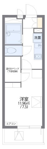 レオパレスセノーテ黒川の間取り|代表的な間取のため実際の間取とは異なる場合があります