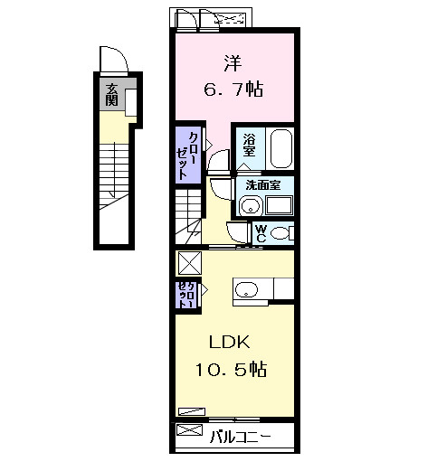 ラフレシールⅠの間取り