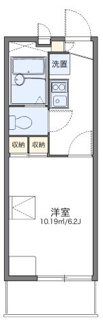 レオパレス恋の坂の間取り