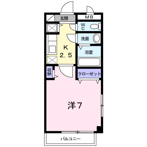メゾンクレールの間取り